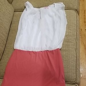 White and Pink Dress